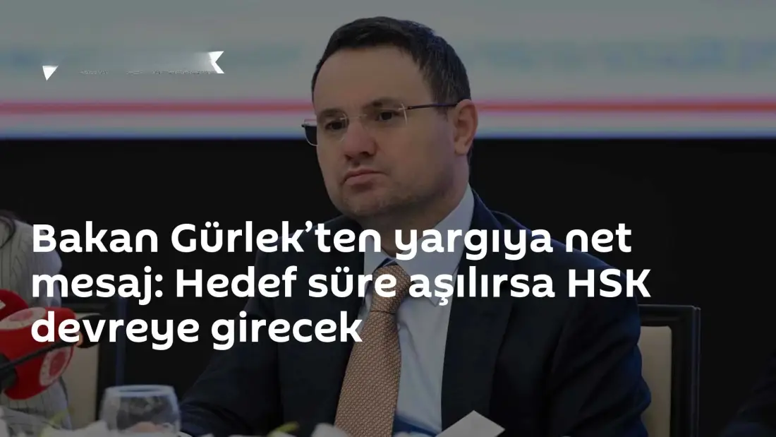 Bakan Gürlek'ten Yargıya Süre Uyarısı: Hedef Süre Aşılırsa HSK Devreye Girecek