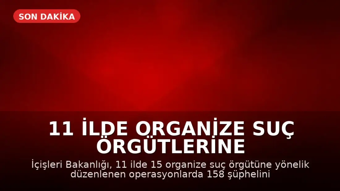 11 İlde Organize Suç Örgütlerine Yönelik Operasyonda 71 Tutuklama
