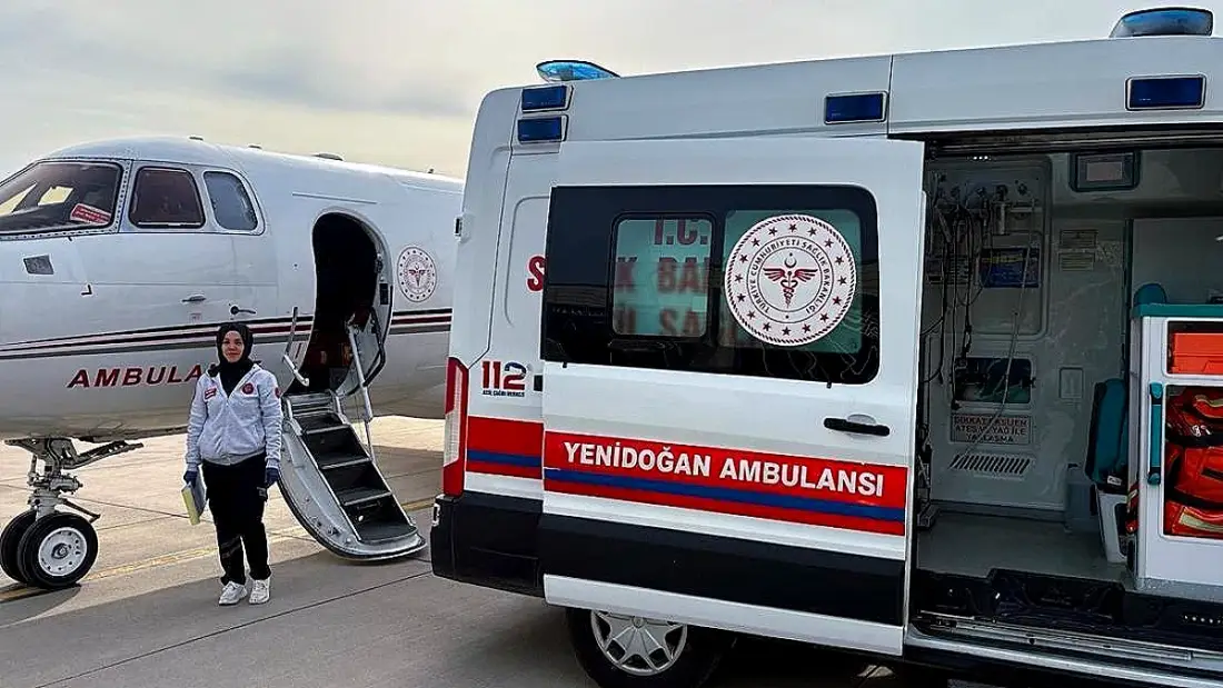 Bilge bebek, ambulans uçakla Ankara'ya sevk edildi