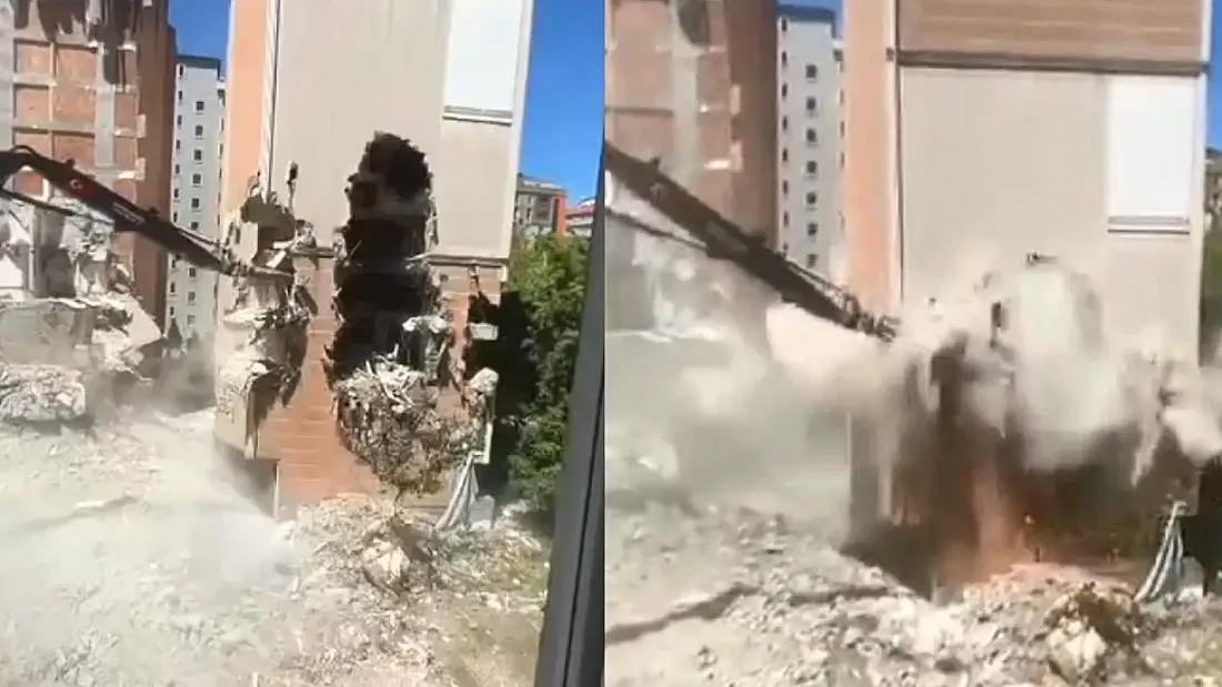 Esenyurt'ta Kentsel Dönüşüm Yıkımında Çökme: Toz Bulutu Çevreyi Kapladı