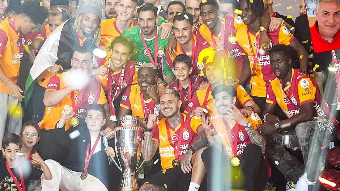 Galatasaray'a Şampiyonluk Kupası Verildi