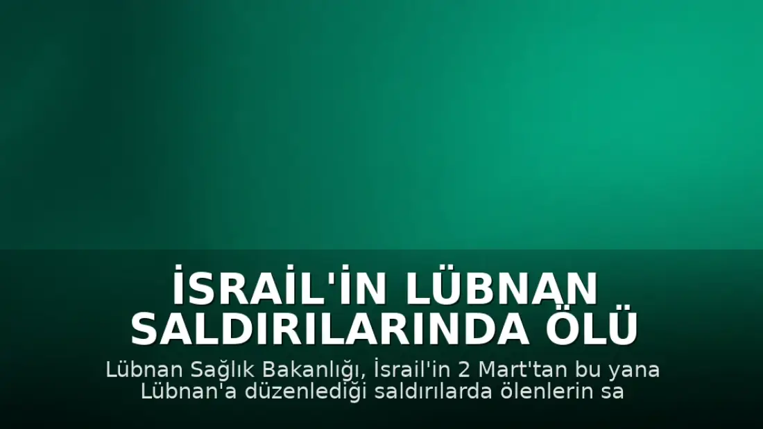 İsrail'in Lübnan Saldırılarında Ölü Sayısı 2 Bin 988'e Yükseldi