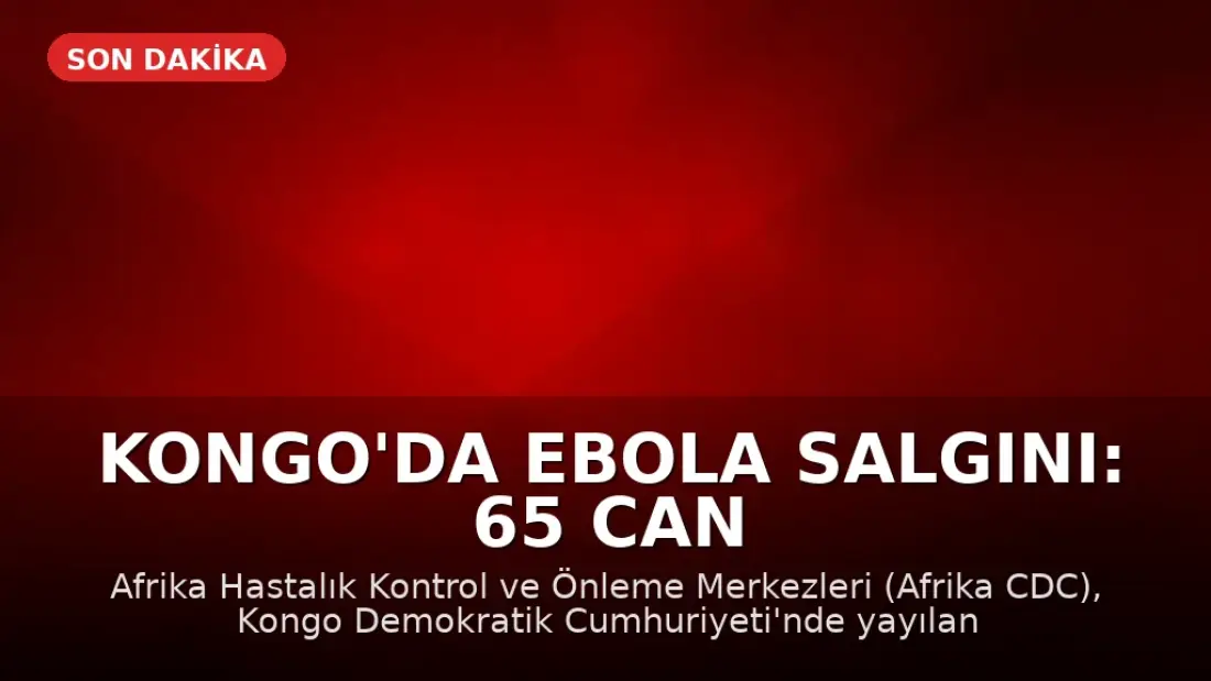 Kongo'da Ebola Salgını: 65 Can Kaybı Bildirildi