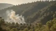 GKRY'de Tatbikat Sırasında Çıkan Yangın Nedeniyle Köy Tahliye Edildi
