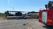 Serik'te Çıkan Yangın Sonucu Bir Baraka Kullanılamaz Hale Geldi