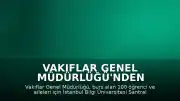 Vakıflar Genel Müdürlüğü'nden Bursiyer Öğrenciler ve Aileleri İçin Geleneksel Piknik Etkinliği