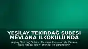 Yeşilay Tekirdağ Şubesi Mevlana İlkokulu'nda Kitap Okuma Etkinliği Düzenledi