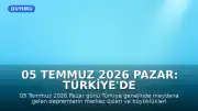 05 Temmuz 2026 Pazar: Türkiye'de Son Depremler ve AFAD Verileri