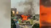 Ankara Çankaya'da bir satış ofisinde yangın çıktı