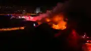 Bursa Yıldırım'da Geri Dönüşüm Tesisinde Yangın: Alevler Dronla Kaydedildi