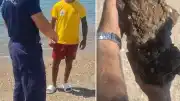 Çanakkale Kepez'de Halk Plajında Patlamamış Askeri Mühimmat Tespit Edildi