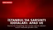 İstanbul'da Sarsıntı İddiaları: AFAD ve Kandilli Verileri Takip Ediliyor