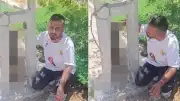 Kırıkhan'da Sahibinin Köpeği Elektrik Direğinde Ölü Bulundu