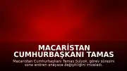 Macaristan Cumhurbaşkanı Tamas Sulyok, Görev Süresini Sona Erdiren Anayasa Değişikliğini Onayladı