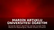 Mardin Artuklu Üniversitesi Öğretim Üyesi Abdülhamit Avvak Suriye Halk Meclisi Başkanı Seçildi