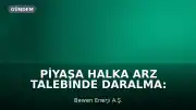 Piyasa Halka Arz Talebinde Daralma: Bewen Enerji Halka Arzı Ertelendi