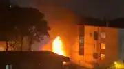 Samsun Tekkeköy'de Boya Deposunda Yangın Çıktı