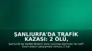 Şanlıurfa'da Trafik Kazası: 2 Ölü, 9 Yaralı
