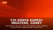 T20 Dünya Kupası: İngiltere, Güney Afrika'yı mağlup ederek finale yükseldi