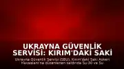 Ukrayna Güvenlik Servisi: Kırım'daki Saki Askeri Havaalanı'nda konuşlu savaş uçaklarına saldırı düzenlendi