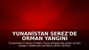 Yunanistan Serez'de Orman Yangını Nedeniyle İnusa Bölgesi Tahliye Edildi