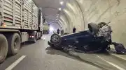 Zonguldak'ta Tünel İçinde Trafik Kazası: 2 Yaralı