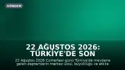 22 Ağustos 2026: Türkiye'de Son Depremler ve AFAD Sonuçları