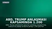ABD, Trump Anlaşması Kapsamında 1.200 Göçmenden İlk 20 Kişiyi Liberya'ya Sınır Dışı Etti