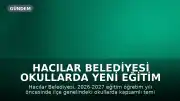 Hacılar Belediyesi Okullarda Yeni Eğitim Öğretim Yılı Öncesi Kapsamlı Temizlik Gerçekleştirdi