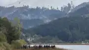 Abant Gölü Milli Parkı'nda Kar Yağışı Etkili Oldu, Ziyaretçiler Doğanın Tadını Çıkardı