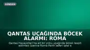 Qantas uçağında böcek alarmı: Roma seferi iptal edildi