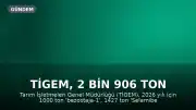 TİGEM, 2 Bin 906 Ton Mahsul Buğdayı Satışa Sunuyor