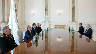 Azerbaycan Cumhurbaşkanı Aliyev, İçişleri Bakanı Çiftçi'yi ağırladı