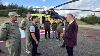 Karabük'te Yangın Söndürme Helikopteri Göreve Başladı
