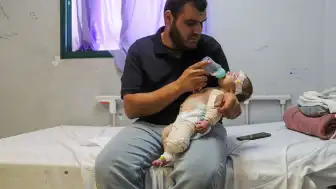 İsrail Saldırısında Annesini Kaybeden Bebek Muhammed'in Bacağı Ampute Edildi