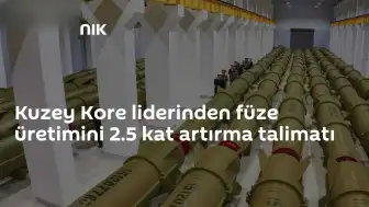 Kuzey Kore Lideri Kim Jong-un Füze Üretimini Artırma Talimatı Verdi