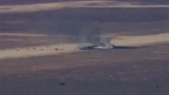 California'da ABD Hava Kuvvetleri'ne Ait Bombardıman Uçağı Düştü