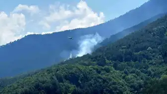 Karabük'te Ormanlık Alanda Yangın: Havadan ve Karadan Müdahale Sürüyor
