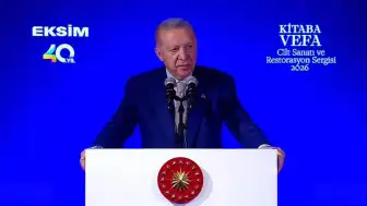 Cumhurbaşkanı Erdoğan "Kitaba Vefa: Cilt Sanatı ve Restorasyon Sergisi" Programı'nda Konuştu