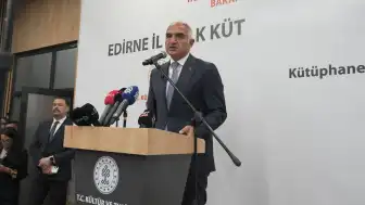 Edirne'de Yeni İl Halk Kütüphanesi ve Muradiye Mevlevihanesi Açıldı