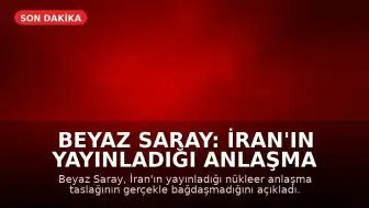 Beyaz Saray: İran'ın Yayınladığı Anlaşma Taslağı Gerçeği Yansıtmıyor