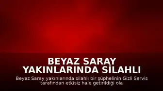 Beyaz Saray Yakınlarında Silahlı Şüpheli Etkisiz Hale Getirildi