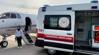 Bilge bebek, ambulans uçakla Ankara'ya sevk edildi