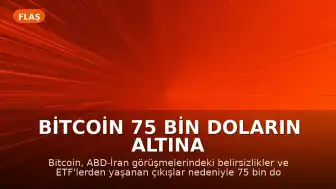 Bitcoin 75 Bin Doların Altına Geriledi: Jeopolitik Gerilimler ve ETF Çıkışları Etkili Oldu