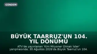 Büyük Taarruz'un 104. Yıl Dönümü Kutlanacak