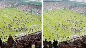 Celtic Taraftarı Sahaya İnince Şampiyonluk Tehlikeye Girdi