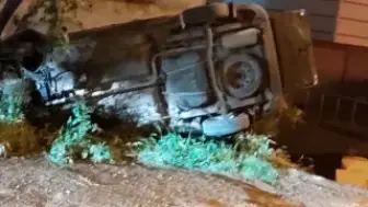 Giresun'da Hafif Ticari Araç Apartman Dairesine Girdi