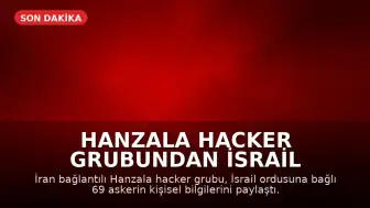 Hanzala Hacker Grubundan İsrail Askerlerine Yönelik Siber Saldırı: Kişisel Bilgiler Paylaşıldı