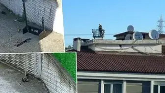 İnsansız Hava Aracı Sokak Ortasına Düştü: Binalarda Hasar Meydana Geldi