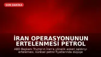 İran Operasyonunun Ertelenmesi Petrol Fiyatlarını Düşürdü